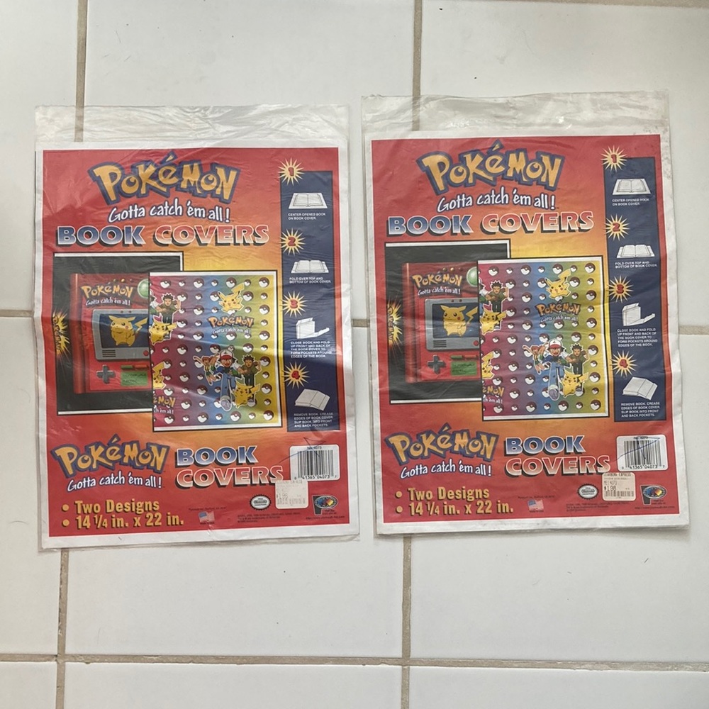 Set of 2 - 2 pack Pokémon Book covers